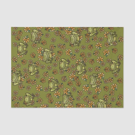 Een kikkerige glimlach tissuepapier (Voorkant)