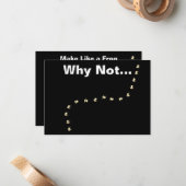 Een kikkertje maken notitiekaartje (Voorkant / Achterkant in situ)