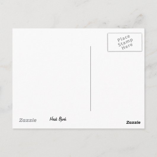 Een kikkervis briefkaart (Achterkant)