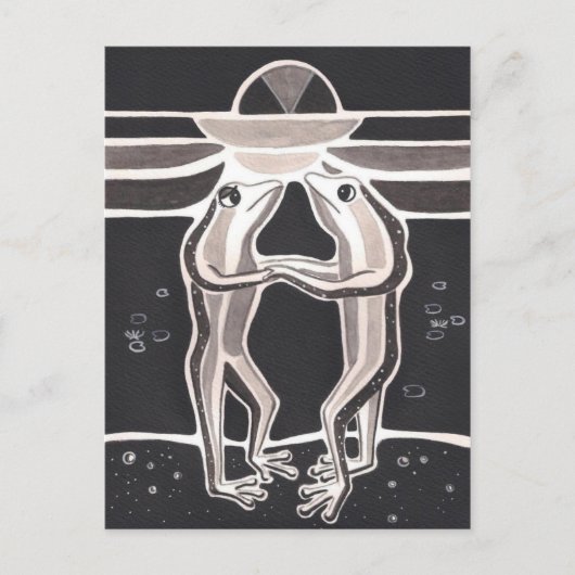 Een kikkervis briefkaart (Voorkant)