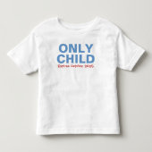 Eén kind dat bijna verloopt Grappige Blauwe Oudere Kinder Shirts (Voorkant)