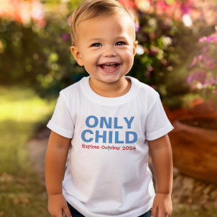 Eén kind dat bijna verloopt Grappige Blauwe Oudere Kinder Shirts