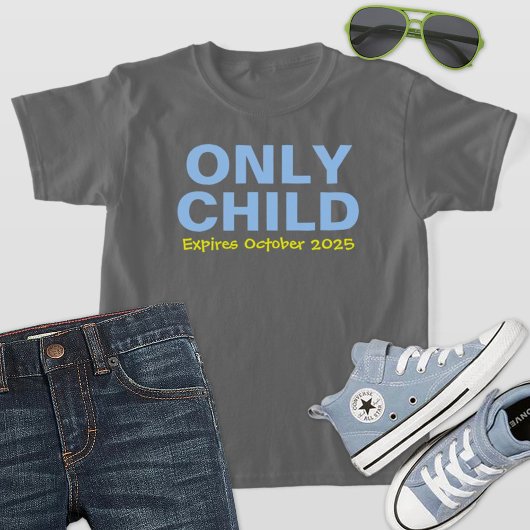 Eén kind dat bijna verloopt Grappige Blauwe Oudere T-shirt