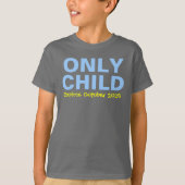 Eén kind dat bijna verloopt Grappige Blauwe Oudere T-shirt (Voorkant)