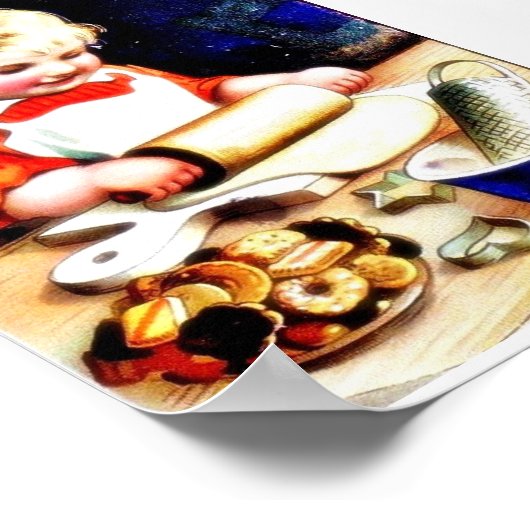 Een kind dat chapathie maakt poster (Hoek)