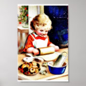 Een kind dat chapathie maakt poster (Voorkant)