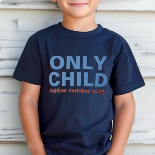 Eén kind dat grappig blauw grote broer verloopt t-shirt