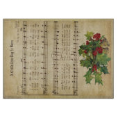 "EEN KIND DEZE DAG IS BORN" Glass Snijplank (Voorkant)