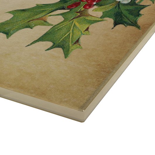 "EEN KIND DEZE DAG IS BORN" Glass Snijplank (Hoek)