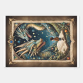 Een kind en draken in fantasiewereld inpakpapier vel (Voorkant)