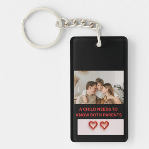 EEN KIND HEEFT BEIDE OUDERS NODIG SLEUTELHANGER