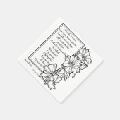 Een kind is geboren Kerstmis met scripts Servetten (Hoek)