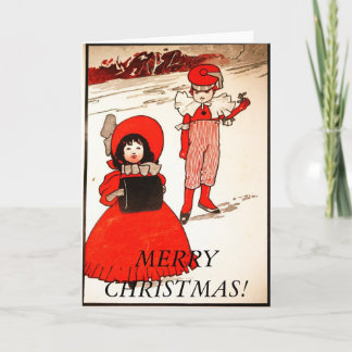 een kind Kerstmis 018, VROLIJK KERSTMIS! Feestdagen Kaart