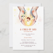 Een kind van God Christelijk Baby shower Kaart (Voorkant)