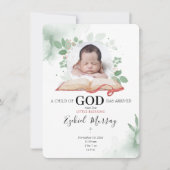 Een Kind Van God Is Gearriveerd Geboorteaankondigi (Voorkant)