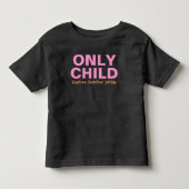 Eén kind verloopt grappig roze grote zus kinder shirts (Voorkant)