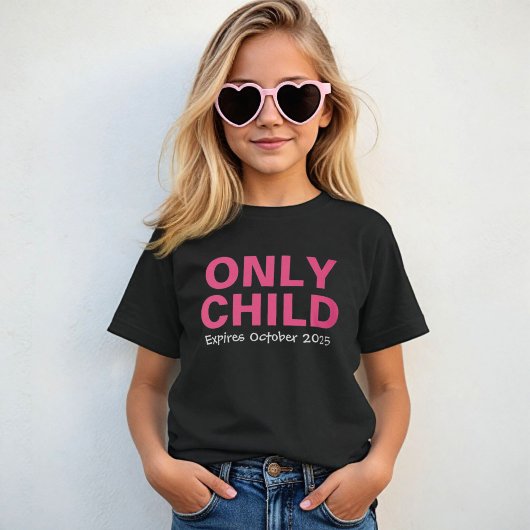 Eén kind verloopt grappig roze grote zus t-shirt