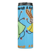 Een Kind wereld! Thermische getumbler Thermosbeker (Achterkant)