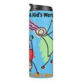 Een Kind wereld! Thermische getumbler Thermosbeker (Geroteerd rechts)