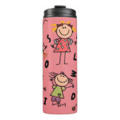 Een Kind wereld! Thermische getumbler Thermosbeker (Voorkant)