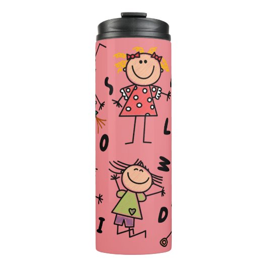 Een Kind wereld! Thermische getumbler Thermosbeker