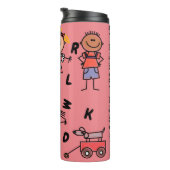 Een Kind wereld! Thermische getumbler Thermosbeker