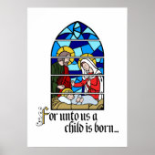 Een kind wordt geboren poster (Voorkant)