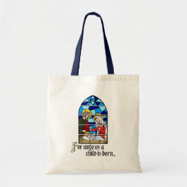 Een kind wordt geboren tote bag