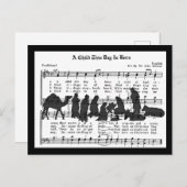 Een kind wordt vandaag geboren briefkaart (Voorkant / Achterkant)