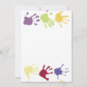 Een Kinder uitnodiging van de Partij van de Datum  (Achterkant)