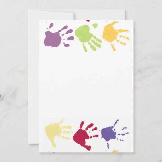 Een Kinder uitnodiging van de Partij van de Datum  (Achterkant)