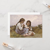 Een kinderdagverblijf, beroemd schilderij, kaart (Voorkant / Achterkant in situ)