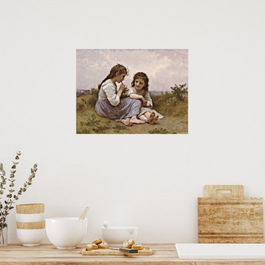 Een kinderdagverblijf, een kunstschilderij, poster (Keuken)