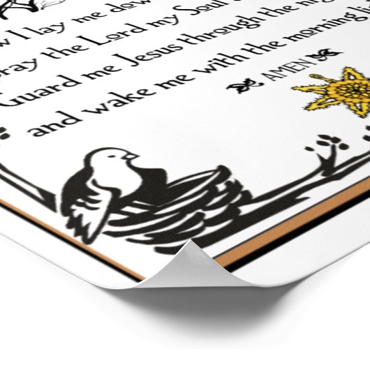 Een kindergebed poster (Hoek)