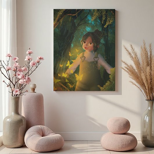 Een kinderlijke Vonk Canvas Afdruk