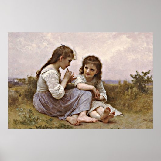 Een kindertijd idylle, schilderkunst, poster (Voorkant)