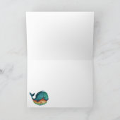 "Een Kindly Little Whale" Kaart (Binnen)