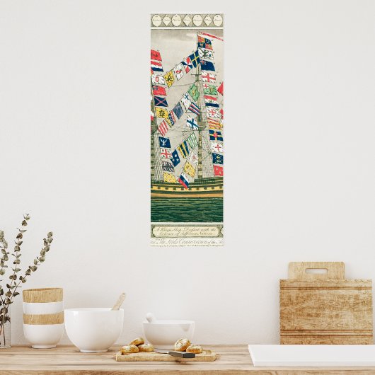 Een King's Ship Poster (Keuken)