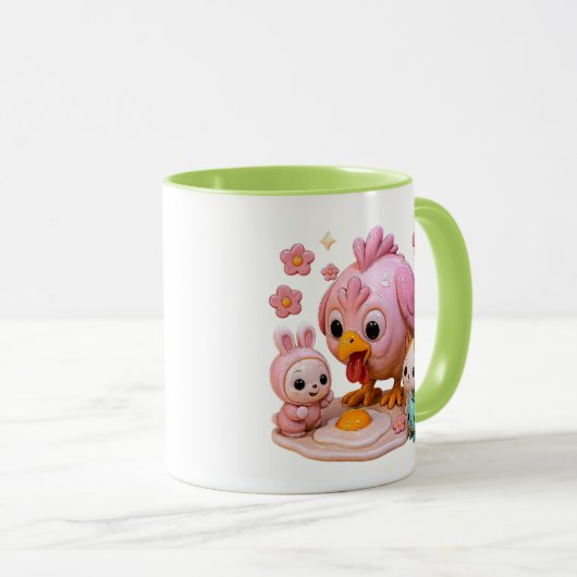 Een kip sloot haar ei mok (Voorkant rechts)