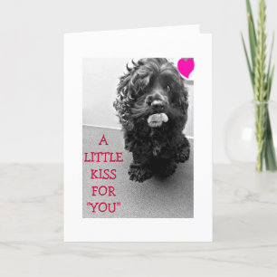 EEN KISS EN EEN WISH-UW BIRTHDAY ZEGGEN DOGGIE KAART