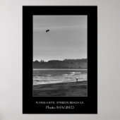 EEN KITE VLIEGEN, STINSON BEACH CA., ONS POSTER (Voorkant)