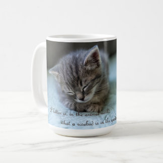 Een kitten is een rosebud mok