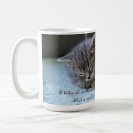 Een kitten is een rosebud mok