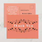 Een klant bezorgen briefkaart (Voorkant / Achterkant)