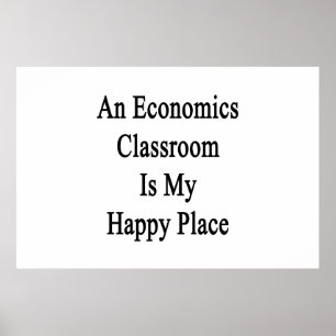 Een klaslokaal voor de economie is mijn gelukkige poster
