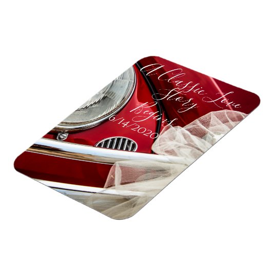 Een klassiek autoliefdesverhaal, sparen de datum magneet (Linkerzijde)