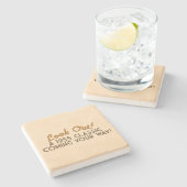 Een Klassiek die je op weg komt Stenen Onderzetter (Zijkant)