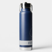 EEN KLASSIEK MONOGRAM INITIAAL GENAAMD SILVER WHIT WATERFLES (Voorkant)