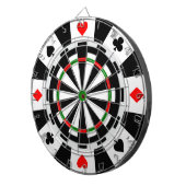 Een klassiek spel met kunstpokerchipstijl dartbord (Voorkant Rechts)