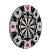 Een klassiek spel met kunstpokerchipstijl dartbord (Voorkant Links)